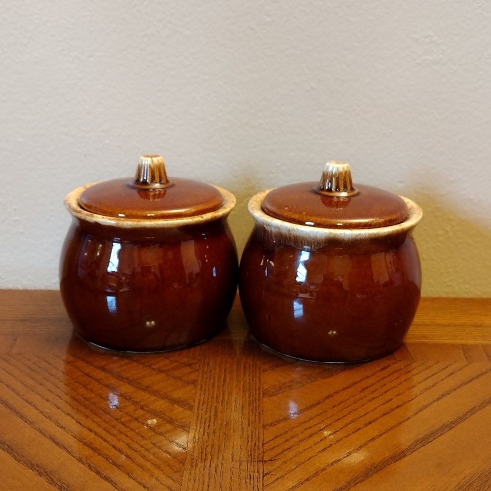 Hull Oven Proof Mini Bean Pot with Lids Set/2